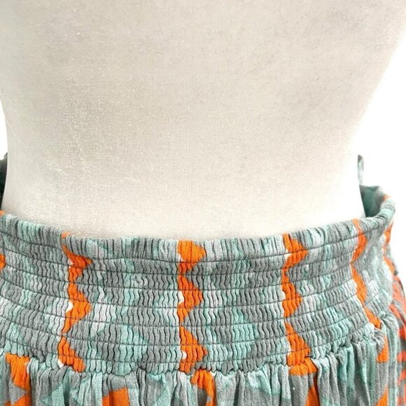 Anthropologie Feather Bone Boho Wide Leg Gaucho Culotte Pant Colorful size Small - Picture 7 of 9